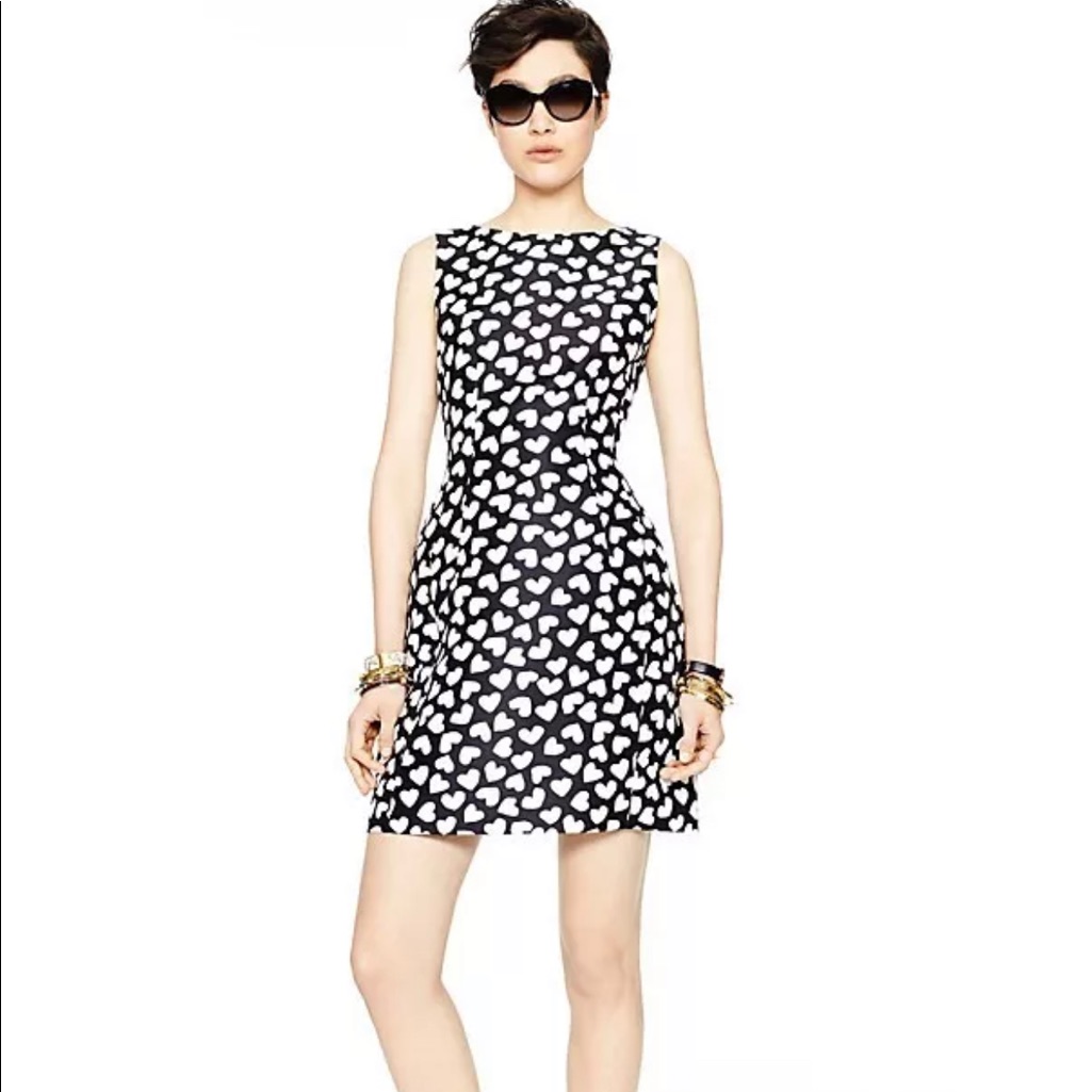 Kate Spade Dancing Hearts Domino Dress